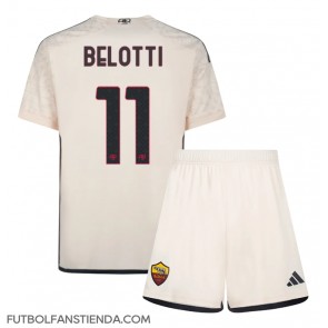 AS Roma Andrea Belotti #11 Segunda Equipación Niños 2023-24 Manga Corta (+ Pantalones cortos)